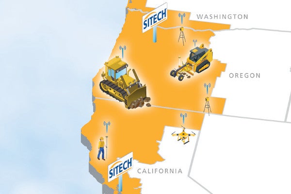 SITECH Norcal and SITECH Oregon Territory Map